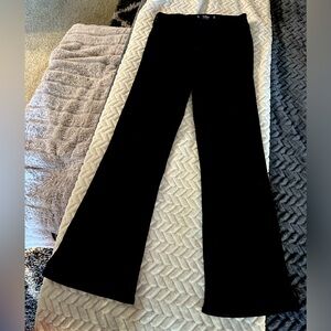Hollister highest rise flare jeans in black.